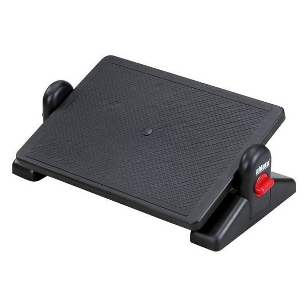 【商品説明】足を快適にサポートする大きめのフットレストです。　フットレストに足を揃えて乗せることにより、正しく姿勢も保たれます。　足置台の角度を調整できます。　高さ調整ができます。【仕様】●カラー：ブラック●サイズ：幅４７５×奥行３０５×高...