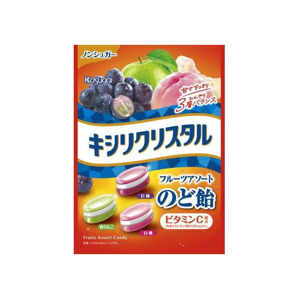 他サイト： 春日井製菓 キシリクリスタル フルーツアソートのど飴 67g のど飴 飴 グミ タブレット お菓子の商品画像
