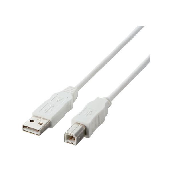 y񂹁zGR USB2.0P[u RoHSwߑΉ A-B 1m USB2-ECO10WH traP[u A to B P[u d^bv zp[c Ɠd