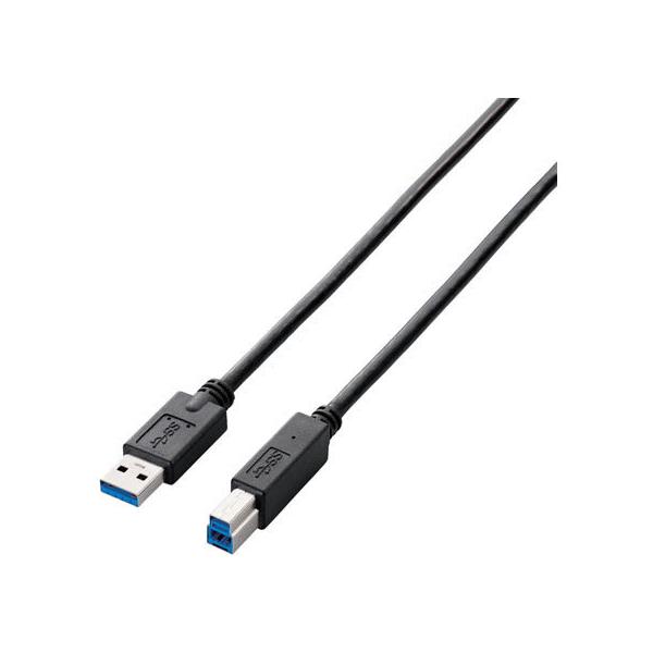 y񂹁zGR USB3.0P[u A-B 1.0m ȈՍ USB3-AB10BK RS traP[u A to B P[u d^bv zp[c Ɠd