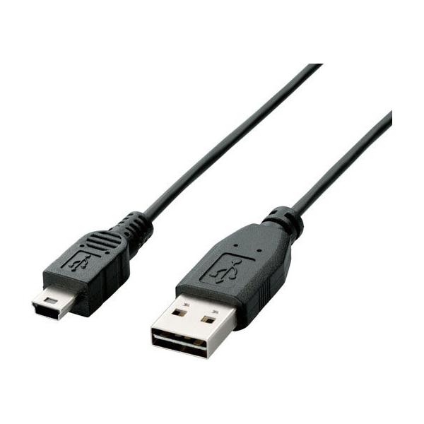 y񂹁zGR USB2.0P[u A-miniB ʑ} 0.2m U2C-DMB02BK traP[u A to miniB P[u d^bv zp[c Ɠd
