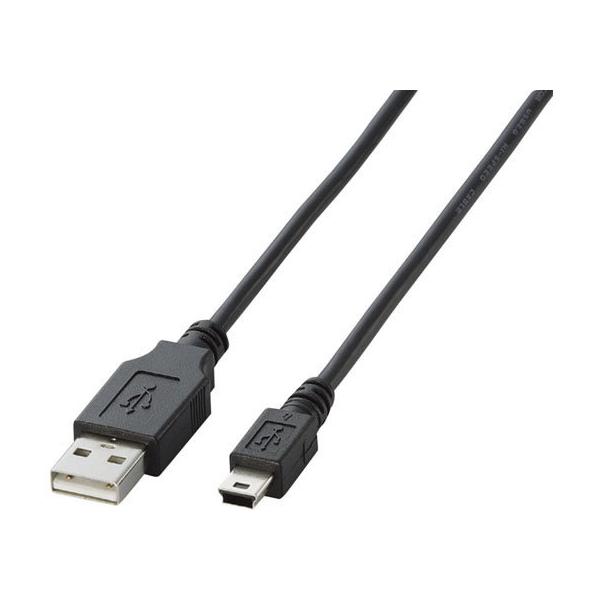 y񂹁zGR USB2.0P[u mini-B^Cv 5m U2C-M50BK traP[u A to miniB P[u d^bv zp[c Ɠd