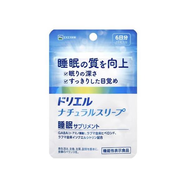 他サイト： 【お取り寄せ】エスエス製薬 ドリエルナチュラルスリープ 18粒 サプリメント 健康食品の商品画像