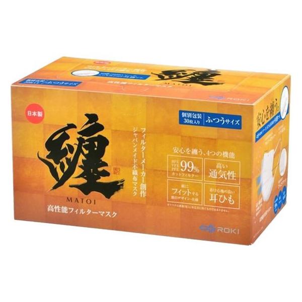 他サイト： ROKI 纏マスク ふつうサイズ 30枚入の商品画像