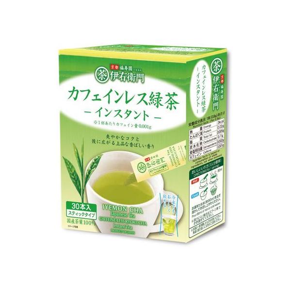 他サイト： 宇治の露製茶 伊右衛門 カフェインレスインスタント緑茶スティック 粉末 ポーション 緑茶 煎茶 お茶の商品画像