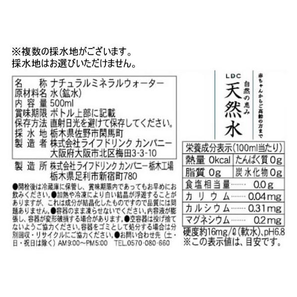 ���Y �~�l�����E�H�[�^�[ ���R�̌b�� �V�R�� 500ml�~48�{ �~�l�����E�H�[�^�[ � �� ���� ���i�摜3