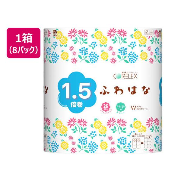 【商品説明】再生紙１００％リサイクルトイレットペーパー。　回収された牛乳パックをリサイクルパルプとして使用。　全部で２６種類のフラワープリント。トイレットペーパーは１ロールごとに異なる花柄が楽しめます。　使用時に肌に触れることを考慮して、２...