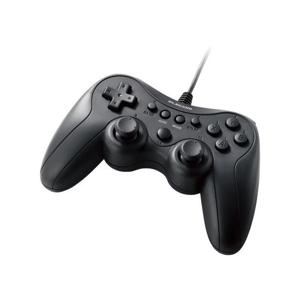 【お取り寄せ】エレコム 有線ゲームパッド PS配列 ELECOM GAMING パーツ ＰＣ周辺機器 パソコン 家電