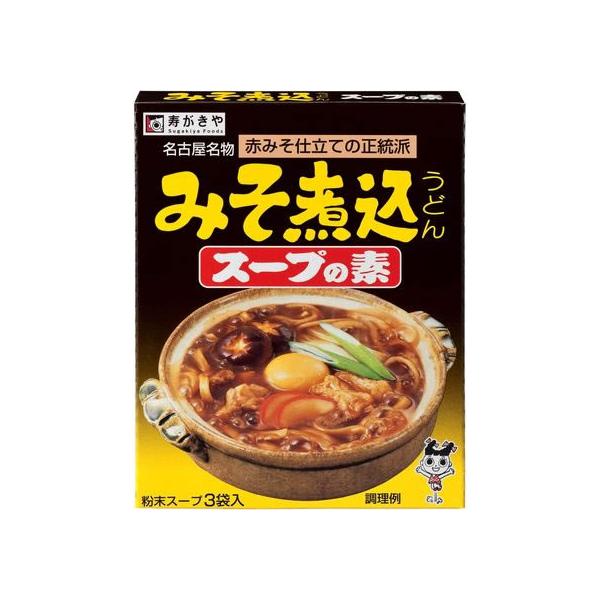 【商品説明】赤みそをたっぷり使用し、かつお節でバランスをとった、みそ煮込うどん専用のスープです。生うどん、乾麺問わずご利用いただけます。【仕様】●注文単位：１箱（１３ｇ×３袋）