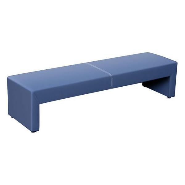 【商品説明】センターに入ったステッチがおしゃれなベンチ。　商業施設やロビー、病院の待合室など、様々な場所でご利用いただけます。【仕様】●品番：ＣＡＲＡ−１８００−２−ＢＬ　●カラー：ブルー　●外寸法：幅１８００×奥行５００×高さ４２０ｍｍ　...
