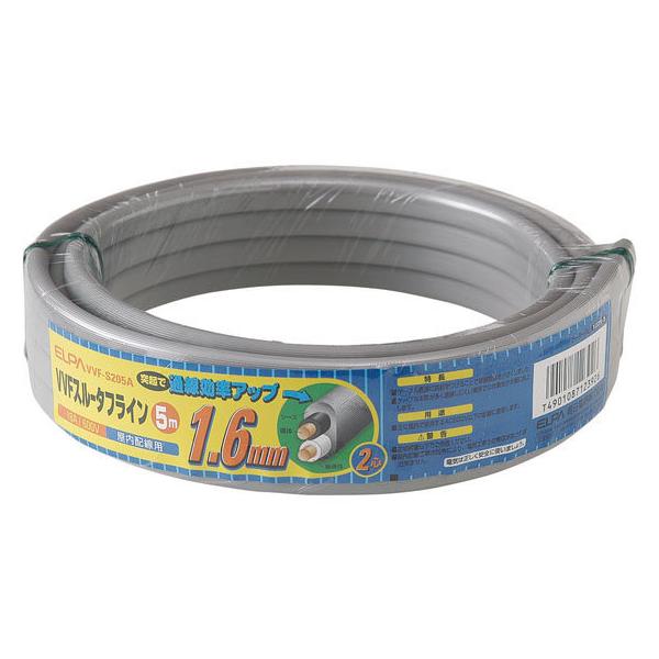 y񂹁zd VVFX[^tC 1.6mm×2S 5m VVF-S205A d zp[c d^bv Ɠd