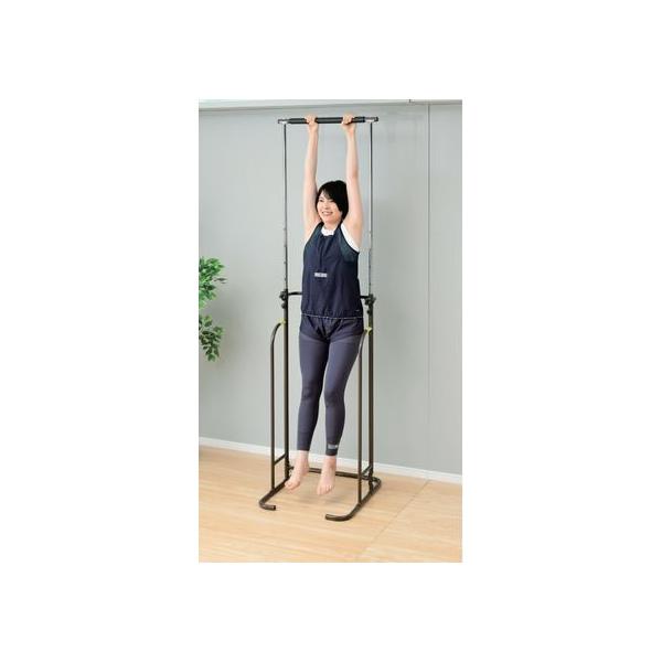 【商品説明】ぶら下がって背筋を伸ばせば、肩や腰・背中などの筋肉が伸びてスッキリ！身体を左右に振ってウエストの引き締めにも！こんな方にオススメ：腰痛・肩こりが辛い、背筋を伸ばして姿勢を良くしたい。ぶら下がってスッキリ背筋伸ばし！しっかり握れる...