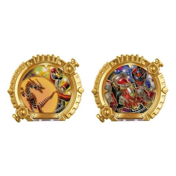 【商品説明】ダイレンジャーとキュウレンジャーの力を秘めたセンタイリング。天面を１８０度回転させることで絵柄が変化するギミックを搭載！別売りのＤＸテガソードと連動し、リングごとに様々な発光＆音声を楽しむことができます。【仕様】●対象年齢：３歳...