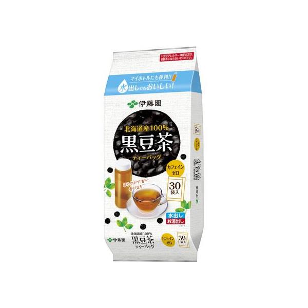他サイト： 伊藤園 北海道産100%黒豆茶ティーバッグ30袋 健康補助食品 健康ドリンク 栄養補助食品 栄養ドリンク 健康食品の商品画像