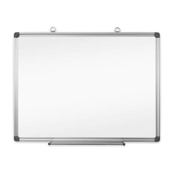 【商品説明】シンプルでスタイリッシュなアルミフレームのホワイトボード。オフィスに、リビングに、シーンを選ばず掲示できます。【仕様】●材質：鉄板、アルミ、ＰＰ、紙　●付属品：吊り下げひも、スライドフック金具、コーナーキャップ　●本体寸法：幅６...