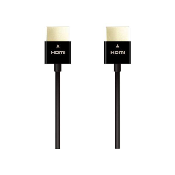 他サイト： 【お取り寄せ】エレコム イーサネット対応スーパースリムHDMIケーブル 1m DH-HD14SS10BK ハイスピード ＨＤＭＩケーブル ケーブル 電源タップ 配線パーツ 家電の商品画像