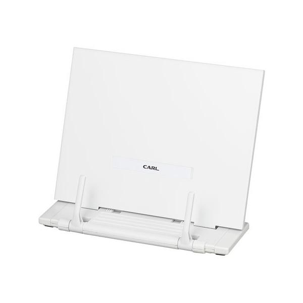 カール事務器 ブックスタンダー ホワイト BKS-820-W 本立て ブックスタンド デスクトップ収納 デスク周り 文具