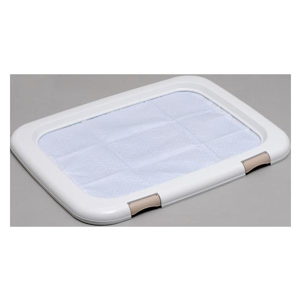 他サイト： 【お取り寄せ】アイリスオーヤマ フチもれしにくいペットトレー ワイド ホワイト FMT-635の商品画像