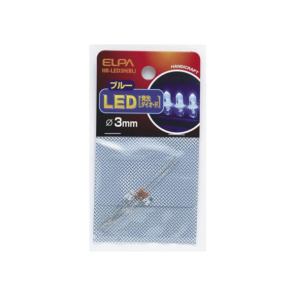 y񂹁zd LED 3mm u[ 2 HK-LED3H(BL) dݎ zp[c d^bv Ɠd