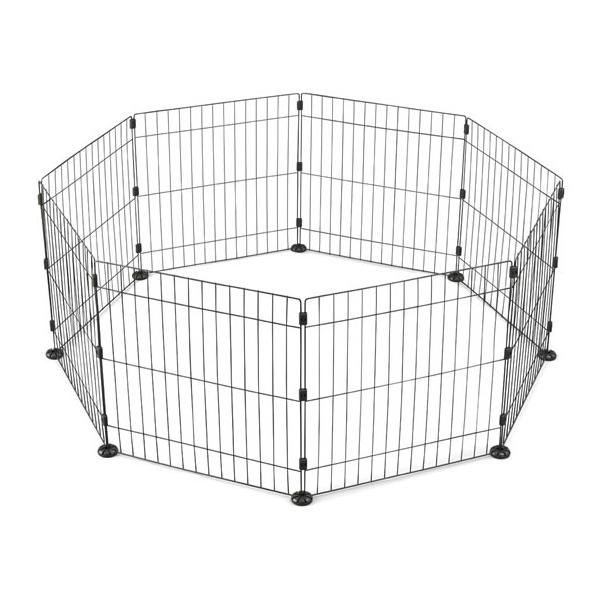 【商品説明】形を自由にアレンジできるワイヤーサークル。８角形の他、長方形、Ｌ字型、正方形にも！適度な重量感があり、倒れにくい。パネルはジョイントでつなげるだけの簡単組み立て。インテリアに馴染む、ブラウンカラー。キズ防止固定パーツ（台座）８個...