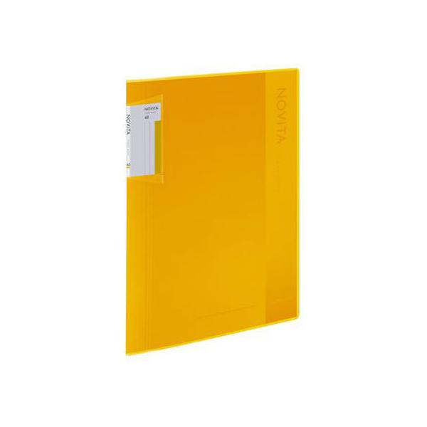 他サイト： コクヨ クリヤーブック[ノビータ]A4 40ポケット 黄 ラ-NV40Yの商品画像