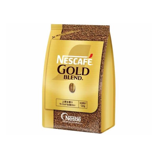 他サイト： ネスレ ネスカフェ ゴールドブレンド 詰替え用 120g 袋入 詰替用 インスタントコーヒー コーヒー 飲料の商品画像