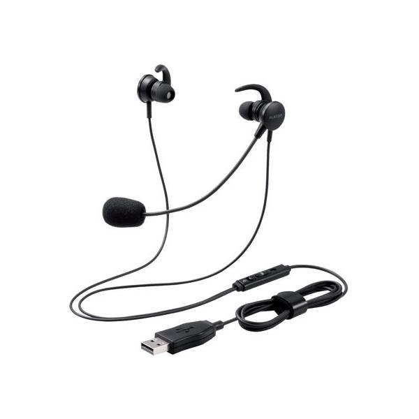 他サイト： エレコム ヘッドセット USB テレワーク WEB会議 HS-EP15UBK ヘッドセット 通話用イヤホン ＰＣ周辺機器 パソコン 家電の商品画像