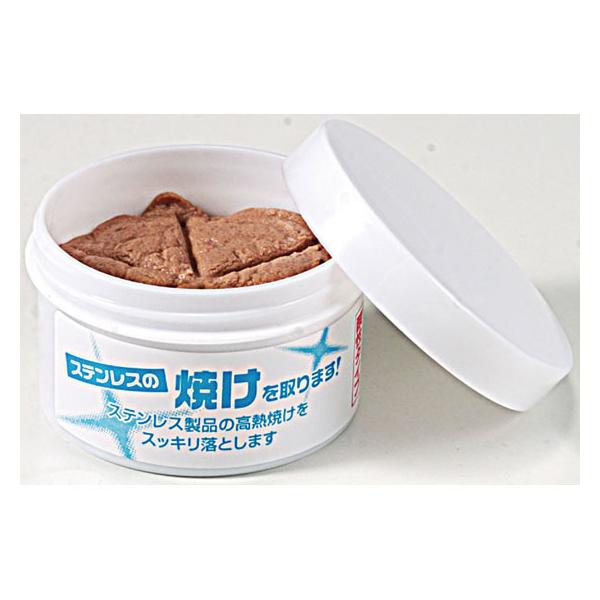 【商品説明】ステンレス製品の高熱による焼けをきれいに落とし輝きを取り戻します。　粉のクレンザーのようにゴシゴシこすって傷を付けることも無く、同じ方向に塗りこむだけで焼けを落としていきます。　界面活性剤不使用で環境対策にも考慮。【仕様】●サイ...
