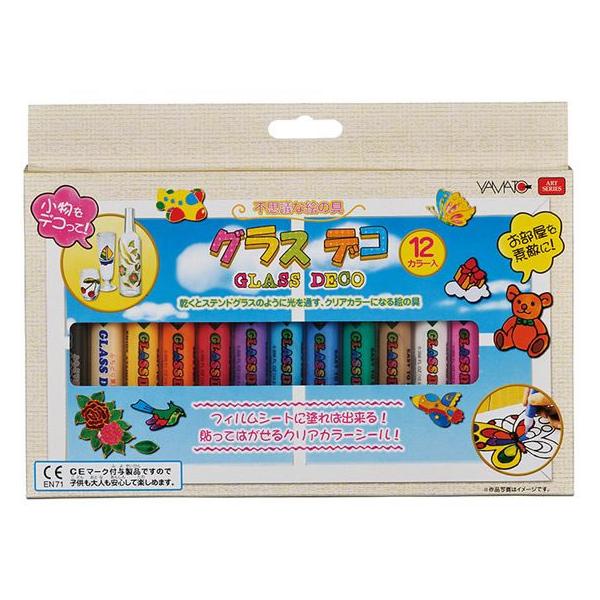 他サイト： ヤマト グラスデコ セット 12カラー GDS12TN 図画 工作 教材 学童の商品画像