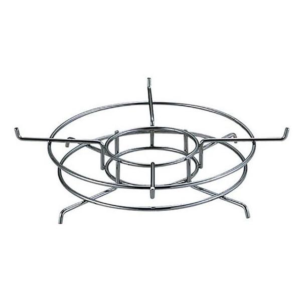 【商品説明】七輪用の五徳【仕様】CG_05●製品サイズ：幅３００×奥行３００×高さ６５ｍｍ　●重量：４５０ｇ　●材質：鉄（クロムめっき）　●原産国：中国　M-6635　M6635