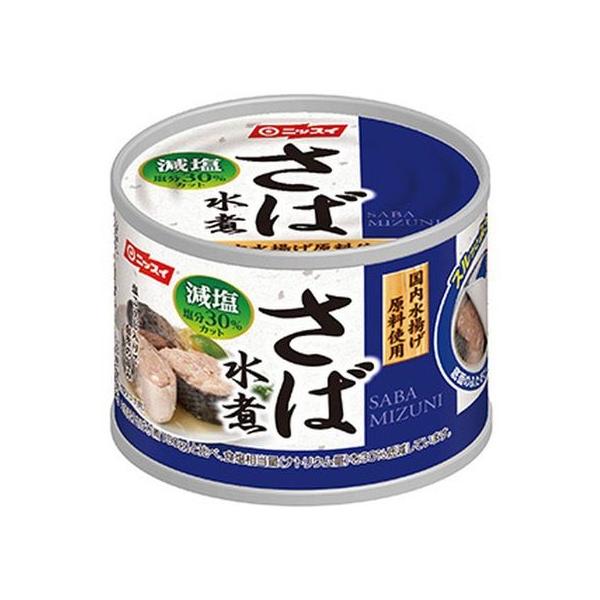 【商品説明】減塩タイプのさば水煮缶詰です。【仕様】●内容量：190g　●原材料／成分／素材／材質　さば（国産）塩こうじ、食塩　●栄養成分　1缶（190g）あたり　エネルギー256〜416kcal　たんぱく質27.0g　脂質16.4〜34.2...