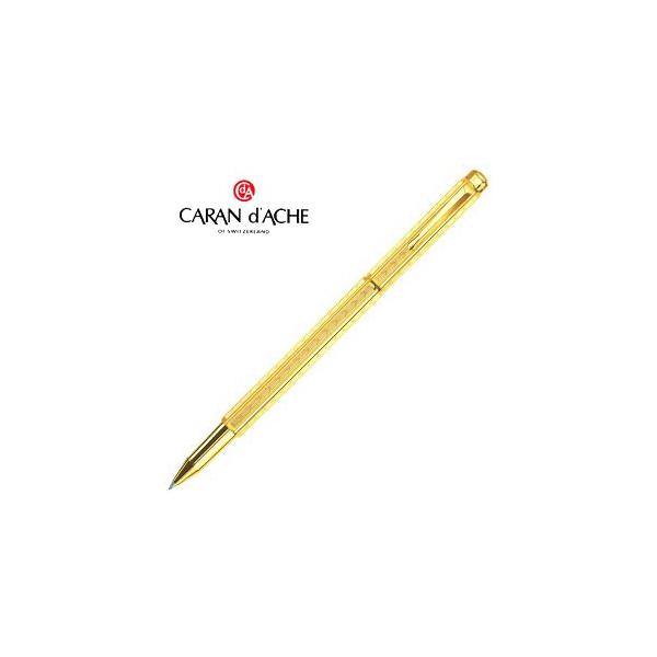 MCARAN D'ACHE エクリドール ゴールドボールペン 正規品 CARAN d'ACHE ボールペン カランダッシュ Ecridor Chevron Gold