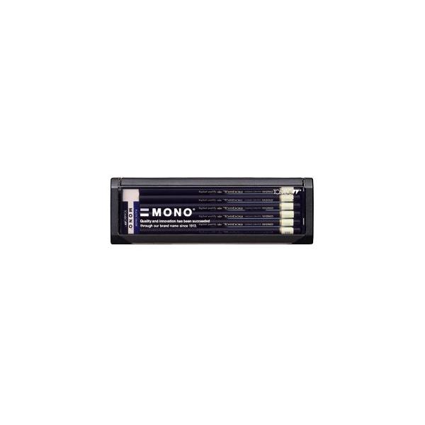 鉛筆 トンボ鉛筆 モノ プラケース入り鉛筆 12本入り 6B MONO-6B