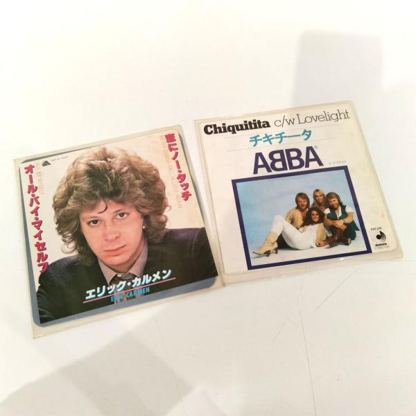 [N-6087] EPレコード シングル 洋楽 エリック・カルメン ＆ ABBA 2作品セット