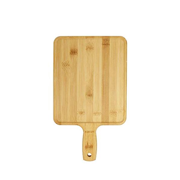 角利産業 バンブーランチプレートカッティングボード リバーシブル まな板 アウトドア 持ち手付 長小 20024034015mm