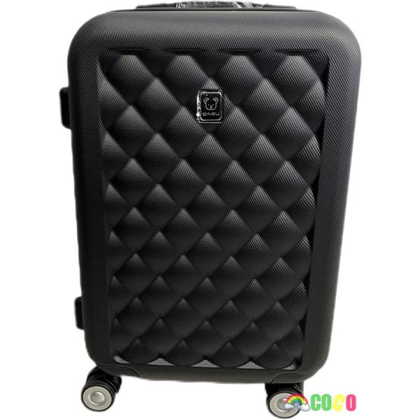 チェック柄 スーツケース TSAロック付き 容量拡張 キャリーケース 手提げ キャリーバッグ 軽量 大型 ファスナータイプ トランクケース