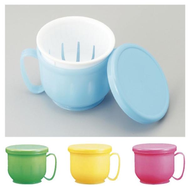 他サイト： 入れ歯洗浄保管容器 爽やかさん イエロー 1個 小森樹脂 23-2492-01の商品画像