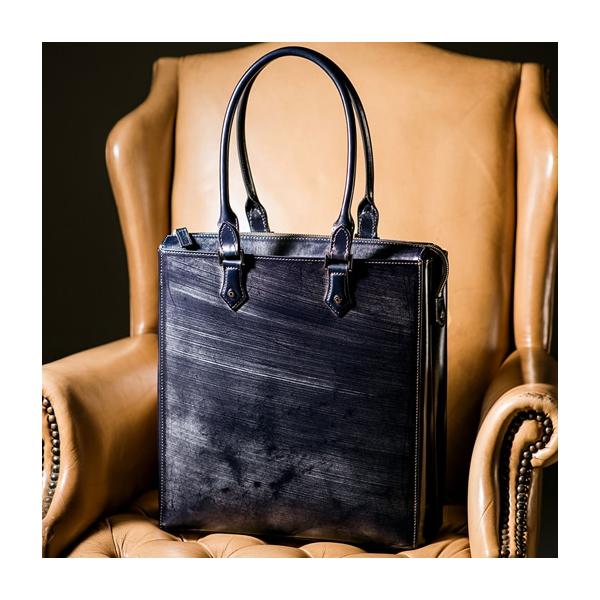 ［超美品］COCOMEISTER ブラックレザー ビジネスバッグ COCOMEISTER（ココマイスター） 【ココマイスター】ブライドル