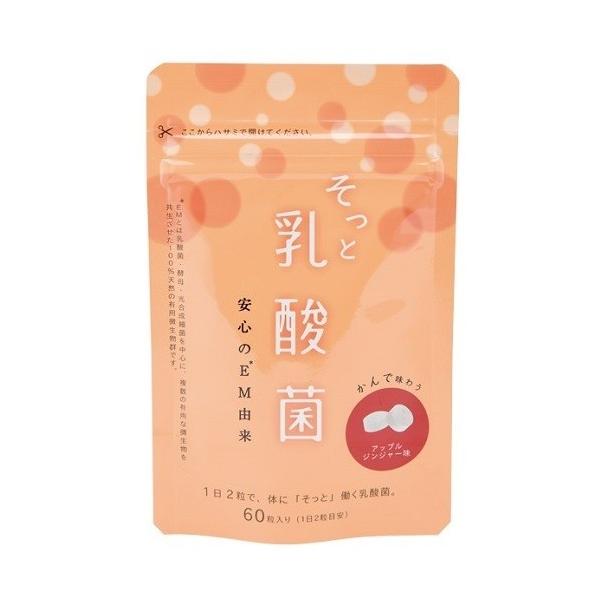 EM生活 そっと乳酸菌 60粒入 [M便 1/6] : coco natural(ココナチュラル