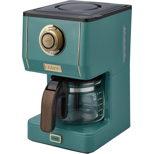 Toffy アロマドリップコーヒーメーカー K-CM5 (スレートグリーン