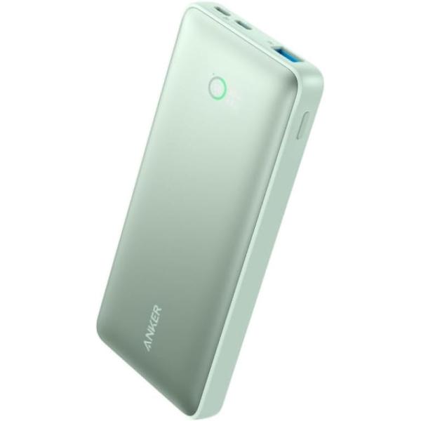 [在庫処分] アンカー Anker Power Bank (10000mAh, 25W, 3 Port) グリーン モバイルバッテリー コンパクト 持ち運び 収納 薄型 充電池 A1249N61||