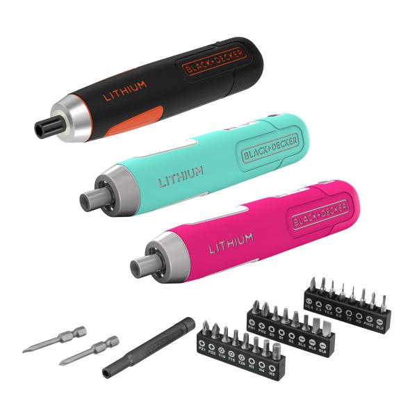 他サイト： BLACK+DECKER 充電式 電動ドライバー 小型 3.6V BD40 | プッシュドライバー プッシュ式 コードレス 軽量 DIY ||||||||||の商品画像