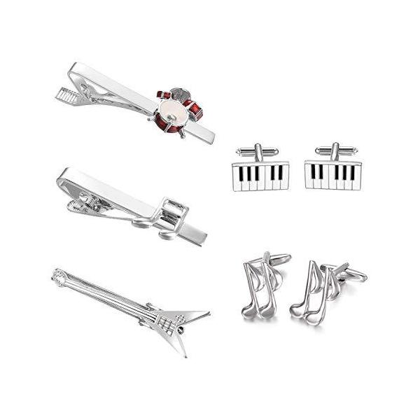 Yoursfs 楽器 ネクタイピン カフス セット かわいい ギター ネクタイピン 面白い 音楽 音符 カフスボタン おしゃれ メンズ アク Coconina Shop 通販 Yahoo ショッピング