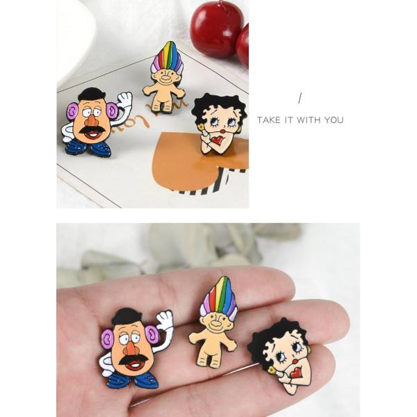 ピンバッジ ブローチ アニメ モチーフ Mr ポテトヘッド ベティ ブープ トロール人形 ピンブローチ メンズ レディース ラペルピン バッジ アクセサリー Buyee Buyee Japanese Proxy Service Buy From Japan Bot Online
