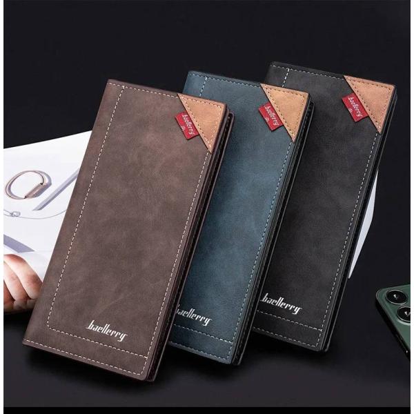 【RFIDスキミング防止】 長財布 メンズ ロングウォレット 多収納 マルチカードスロット ビジネスウォレット 薄型 スリム 大容量 送料無料