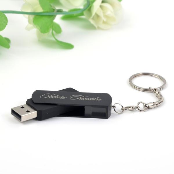 BizSign 名入れ無料 USBメモリ カラー ブラック