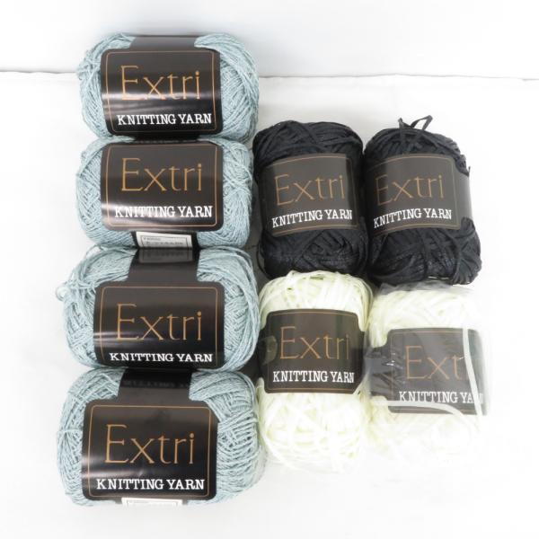 毛糸 エクトリー E・シャルム Y40050 約30g(約177m)×4 ジュエリーリボン Y40123 約30g(約75m)×4 未使用品