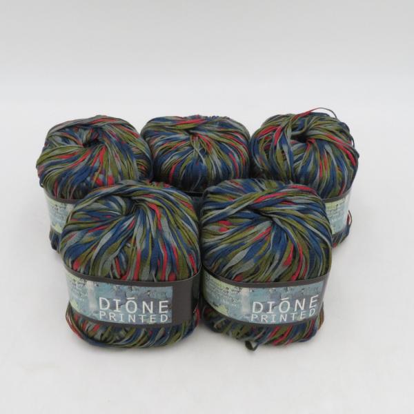 毛糸 Rich More リッチモア DIONE PRINTED ディオーネ〈プリント〉 5玉 COL.105 40g玉 春夏毛糸 日本製 未使用品