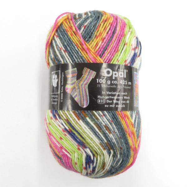 毛糸 Opal オパール Hundertwassers 2107番色 1玉 100g玉巻 約425m 未使用品