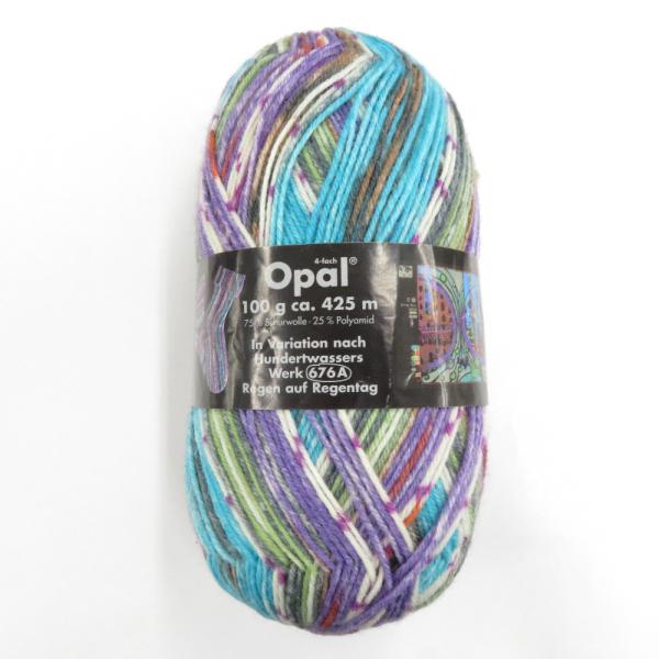 毛糸 Opal オパール Hundertwassers 2106番色 1玉 100g玉巻 約425m 未使用品